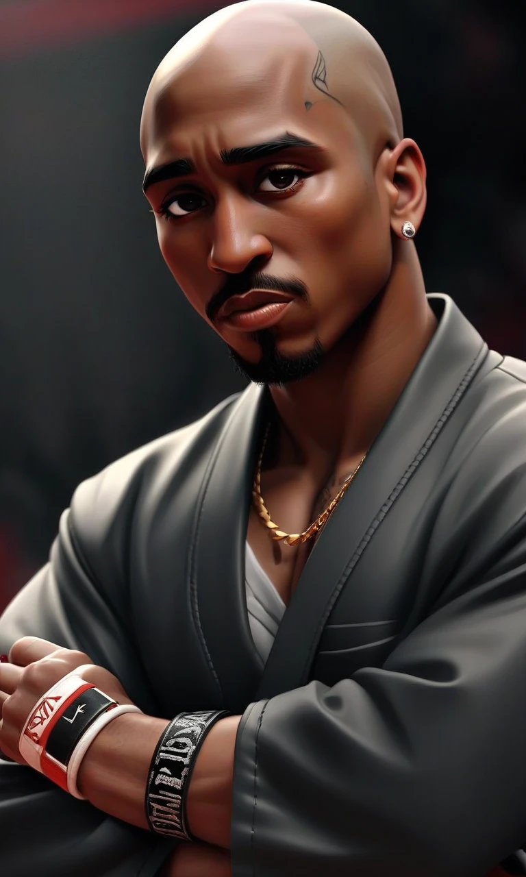 2pac в Дзюдоги с черным поясом дзюдо на фоне Красной площади — работа пользователя Эффектный Иней