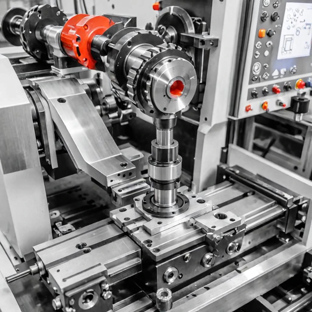 Мультперсонажи разбирают фрезерный cnc станок, эскиз, черно-белое — работа пользователя Фантастический Богатырь